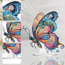 Carica l'immagine nel visualizzatore di Gallery, Fiore farfalla - Ornamento da tavolo con diamante acrilico forato su un lato