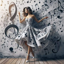 Carica l'immagine nel visualizzatore di Gallery, La ragazza del pianoforte- Diamond Painting-40x40cm