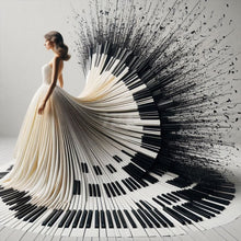 Carica l'immagine nel visualizzatore di Gallery, La ragazza del pianoforte- Diamond Painting-40x40cm