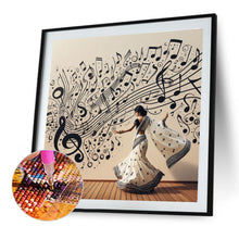 Carica l'immagine nel visualizzatore di Gallery, La ragazza del pianoforte- Diamond Painting-40x40cm