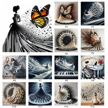 Carica l'immagine nel visualizzatore di Gallery, La ragazza del pianoforte- Diamond Painting-40x40cm