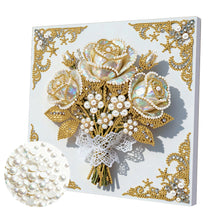Carica l'immagine nel visualizzatore di Gallery, Elegant Girl-Partial Pearl Painting Kit with Frame-25x25cm