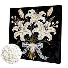Carica l'immagine nel visualizzatore di Gallery, Elegant Girl-Partial Pearl Painting Kit with Frame-25x25cm