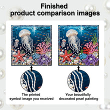 Carica l'immagine nel visualizzatore di Gallery, Jellyfish-Partial Pearl Painting Kit with Frame-25x25cm