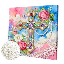 Carica l'immagine nel visualizzatore di Gallery, Cross-Partial Pearl Painting Kit with Frame-25x25cm