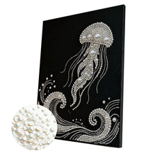 Carica l'immagine nel visualizzatore di Gallery, Jellyfish-Partial Pearl Painting Kit with Frame-30x40cm