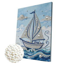 Carica l'immagine nel visualizzatore di Gallery, Unicorn-Partial Pearl Painting Kit with Frame-30x40cm
