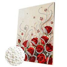Carica l'immagine nel visualizzatore di Gallery, Lotus-Partial Pearl Painting Kit with Frame-30x40cm