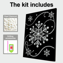 Carica l'immagine nel visualizzatore di Gallery, Snowflake-Partial Pearl Painting Kit with Frame-30x40cm
