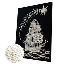 Carica l'immagine nel visualizzatore di Gallery, Whale-Partial Pearl Painting Kit with Frame-30x40cm