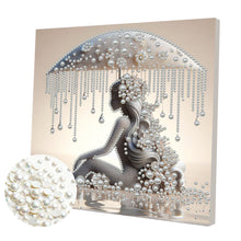 Carica l'immagine nel visualizzatore di Gallery, Umbrella Angel-Partial Pearl Painting Kit with Frame-30x30cm