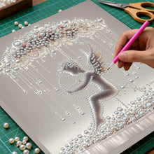 Carica l'immagine nel visualizzatore di Gallery, Umbrella Angel-Partial Pearl Painting Kit with Frame-30x30cm