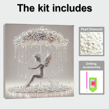 Carica l'immagine nel visualizzatore di Gallery, Umbrella Angel-Partial Pearl Painting Kit with Frame-30x30cm
