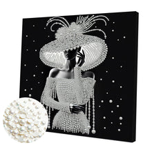 Carica l'immagine nel visualizzatore di Gallery, Umbrella Angel-Partial Pearl Painting Kit with Frame-30x30cm