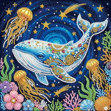 Carica l'immagine nel visualizzatore di Gallery, Jellyfish-Partial Pearl Painting Kit with Frame-25x25cm