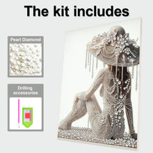 Carica l'immagine nel visualizzatore di Gallery, Woman-Partial Pearl Painting Kit with Frame-30x40cm