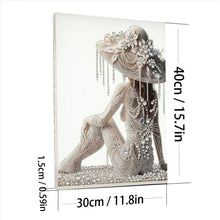 Carica l'immagine nel visualizzatore di Gallery, Woman-Partial Pearl Painting Kit with Frame-30x40cm