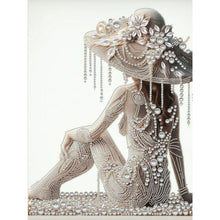 Carica l'immagine nel visualizzatore di Gallery, Woman-Partial Pearl Painting Kit with Frame-30x40cm