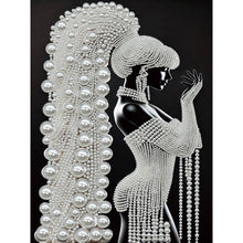 Carica l'immagine nel visualizzatore di Gallery, Woman-Partial Pearl Painting Kit with Frame-30x40cm