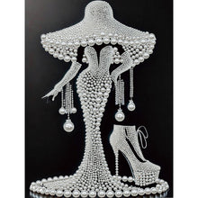 Carica l'immagine nel visualizzatore di Gallery, Woman-Partial Pearl Painting Kit with Frame-30x40cm
