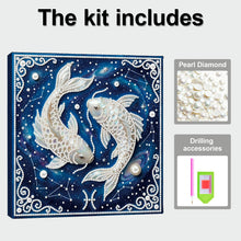 Carica l'immagine nel visualizzatore di Gallery, Pisces-Partial Pearl Painting Kit with Frame-25x25cm