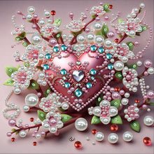 Carica l'immagine nel visualizzatore di Gallery, Flower Sparrow-Partial Pearl Painting Kit with Frame-30x30cm