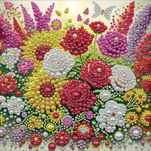 Carica l'immagine nel visualizzatore di Gallery, Flower Sparrow-Partial Pearl Painting Kit with Frame-30x30cm