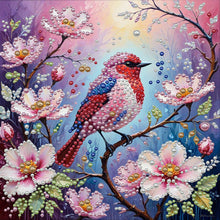 Carica l'immagine nel visualizzatore di Gallery, Flower Sparrow-Partial Pearl Painting Kit with Frame-30x30cm