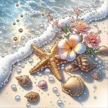 Carica l'immagine nel visualizzatore di Gallery, Flower Sparrow-Partial Pearl Painting Kit with Frame-30x30cm