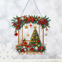 Carica l'immagine nel visualizzatore di Gallery, Christmas Special Shape Tree Diamond Painting Hanging Pendant