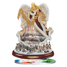 Carica l'immagine nel visualizzatore di Gallery, Ornamento natalizio da scrivania con motivo a diamante perforato su un solo lato