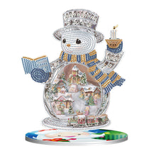 Carica l'immagine nel visualizzatore di Gallery, Ornamento natalizio da scrivania con motivo a diamante perforato su un solo lato