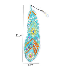 Carica l'immagine nel visualizzatore di Gallery, Fai da te a mano Art Diamond Painting Segnalibro Feather Series