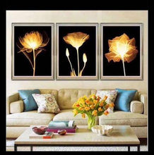 Carica l'immagine nel visualizzatore di Gallery, 3Pcs fiore - diamante rotondo - 95x45cm