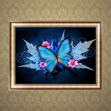 Carica l'immagine nel visualizzatore di Gallery, Farfalla - diamante rotondo - 40x30cm