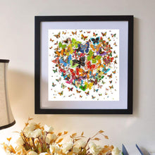 Carica l'immagine nel visualizzatore di Gallery, Cuore farfalla - diamante rotondo pieno - 30x30cm