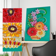 Carica l'immagine nel visualizzatore di Gallery, Fiore - Pittura diamante parziale a forma speciale 30*40cm