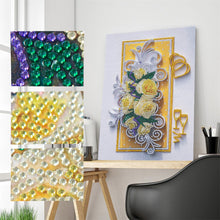 Carica l'immagine nel visualizzatore di Gallery, Fiore - Pittura diamante parziale a forma speciale 30*40cm