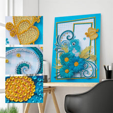 Carica l'immagine nel visualizzatore di Gallery, Fiore - Pittura diamante parziale a forma speciale 30*40cm