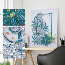 Carica l'immagine nel visualizzatore di Gallery, Fiore - Pittura diamante parziale a forma speciale 30*40cm