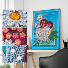 Carica l'immagine nel visualizzatore di Gallery, Fiore - Pittura diamante parziale a forma speciale 30*40cm