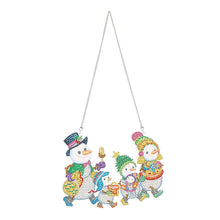 Carica l'immagine nel visualizzatore di Gallery, Decorazione della porta con pittura a diamante di Natale