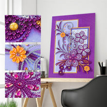 Carica l'immagine nel visualizzatore di Gallery, Fiore - Pittura diamante parziale a forma speciale 30*40cm