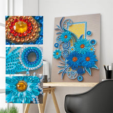 Carica l'immagine nel visualizzatore di Gallery, Fiore - Pittura diamante parziale a forma speciale 30*40cm