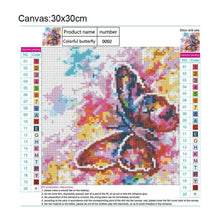 Carica l'immagine nel visualizzatore di Gallery, Farfalla - diamante rotondo - 30x30cm