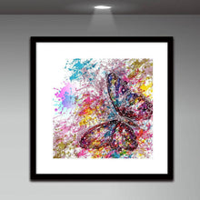 Carica l'immagine nel visualizzatore di Gallery, Farfalla - diamante rotondo - 30x30cm