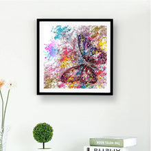 Carica l'immagine nel visualizzatore di Gallery, Farfalla - diamante rotondo - 30x30cm