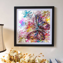 Carica l'immagine nel visualizzatore di Gallery, Farfalla - diamante rotondo - 30x30cm