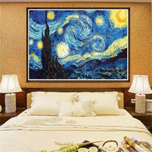 Carica l'immagine nel visualizzatore di Gallery, Notte stellata - diamante rotondo - 40x30cm