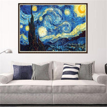 Carica l'immagine nel visualizzatore di Gallery, Notte stellata - diamante rotondo - 40x30cm